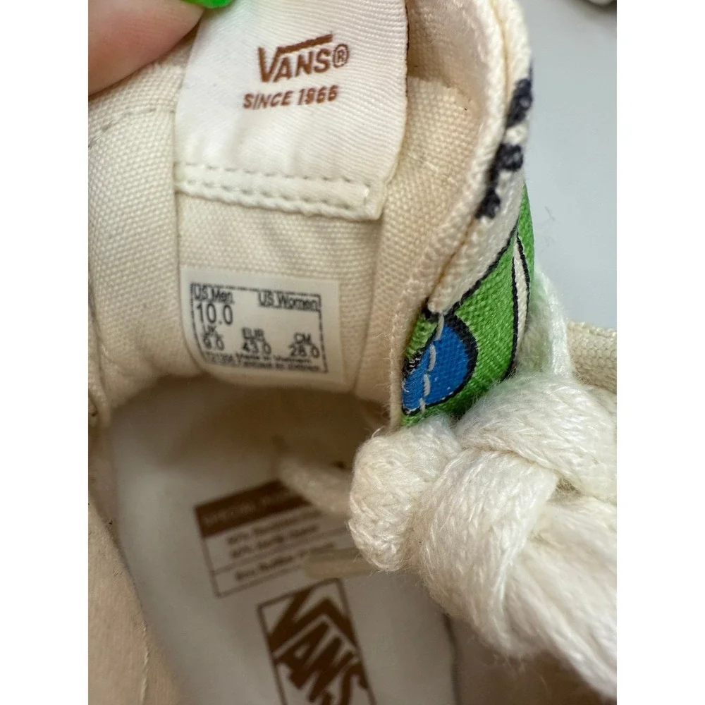 Vans Sk8-Hi Tapered Eco Positivity Graphic Hemp Sneakers Mens 10 NEW